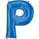 34in Blue Letter Balloon (P)